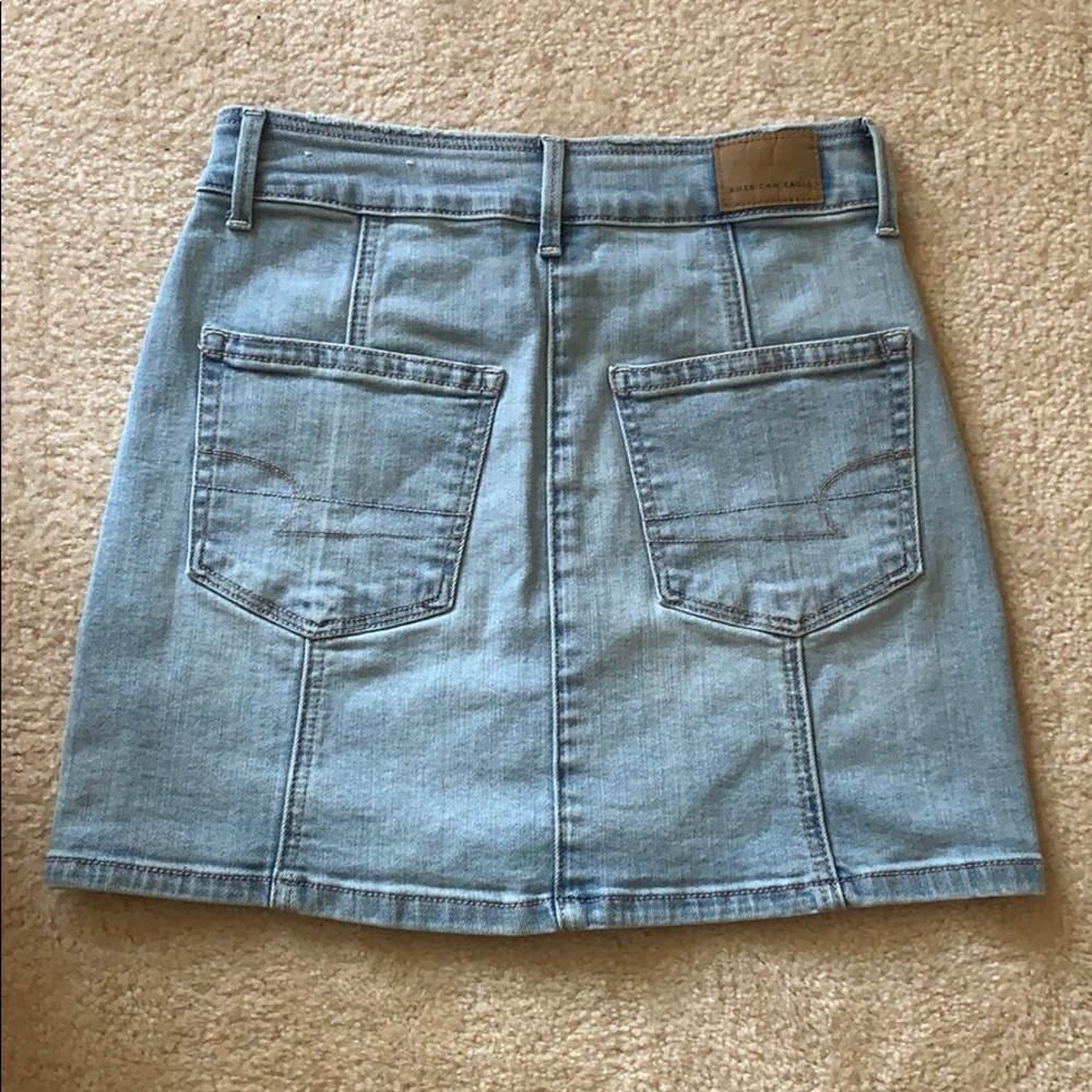 Button up jean skirt